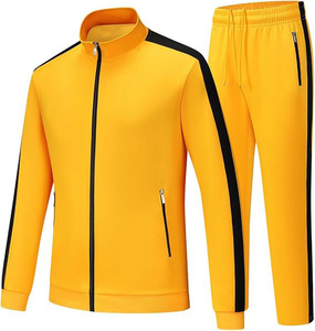 Men's Black Red Tracksuit Full Zip <b>Jacket</b> Matching Pants Geometric Print Sporty Style Breathable Autumn Wear - Product Image 3