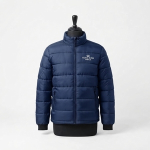 Dernier design de veste matelassée en toile pour homme, coupe-vent, décontractée, hiver, prix d'usine - Product Image 1