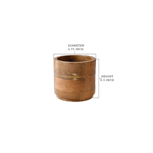 Pot de plante décoratif en bois pour usage intérieur, rehaussant les présentations de plantes avec des matériaux chaleureux et durables - Product Image 4
