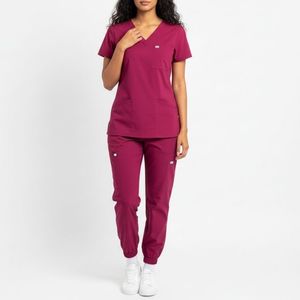 Unisex Nurse Scrubs Set Woven Fabric Medical Uniform for Hospital Professionals Comfortable cotton Polyester Scrub Suits - Product Image 6