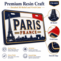 Imán de nevera con bandera de placa de matrícula 3D de resina personalizada al por mayor, recuerdo turístico, regalo OEM para tiendas de estados y países