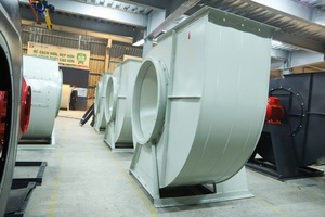Ventilateur centrifuge d'extraction de fumée pour couloir 4P/6P avec câblage électrique, montage sur conduit en acier blanc, entraînement direct CEP-3.1-900D - Product Image 6