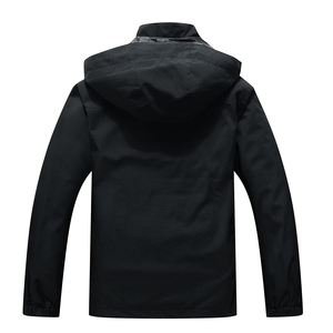 Wholesale Cheap Price <b>Men's</b> Winter Windbreaker <b>Jacket</b> with Canvas Fabric Hooded & Breathable for Outdoor Use - Product Image 4