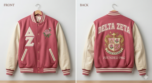 Delta Zeta Lettermen Jacket Vintage Bomber Jacket Varsity Jacket Sorority Greek <b>Line</b> jacket Greek Jackets Lettermen <b>Coat</b> - Product Image 3