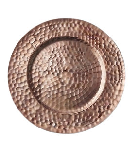 Assiettes de Présentation Décoratives en Cuivre pour la Restauration, Vaisselle de Table pour Restaurants et Fêtes de Mariage - Product Image 5
