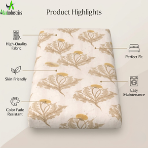 ชุดผ้าปูที่นอนลายพิมพ์พฤกษศาสตร์ ดีไซน์เนอร์ พร้อมปลอกหมอน เนื้อผ้านุ่มคล้ายผ้าฝ้าย ไมโครไฟเบอร์ ขนาดคิงไซส์/ดับเบิ้ลไซส์ สำหรับใช้ในบ้านอย่างหรูหรา - Product Image 5