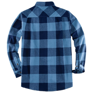 Chemise en flanelle à carreaux pour homme, style streetwear, fermeture boutonnée, coupe classique, manches longues, élégante et confortable, chemise en flanelle pour l'extérieur - Product Image 2