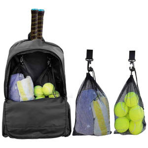 Sac à dos de padel à structure simple avec fermeture éclair, pour le rangement - Product Image 3