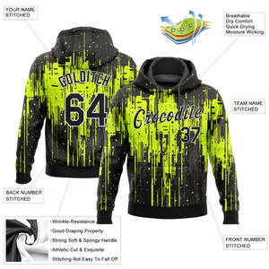 Sudadera con Capucha y Estampado de Grafiti Personalizado para Hombre, Sudadera Deportiva de Poliéster Tejido con Bolsillo para Otoño - Product Image 5
