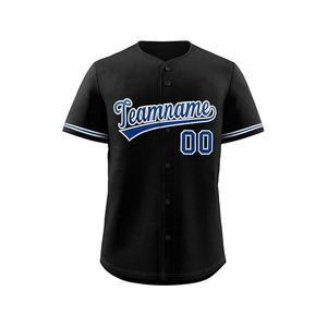 High Quality 100% <b>Polyester</b> Custom Baseball Jersey Sets Adults Oem Digital Print Solid Front Quick Dry Softball Uniforms Custom - Product Image 3