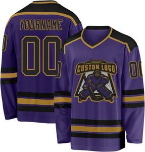 Vente en gros de nouveaux maillots de hockey sur glace personnalisés, uniforme d'équipe sublimé, 100% polyester respirant, séchage rapide, logo personnalisé OEM Pakistan - Product Image 1