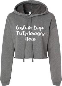 Sudadera Corta con Capucha para Mujer, Corte Holgado, con Puños Acanalados, Tejido de Mezcla de Algodón Suave para Comodidad Diaria - Product Image 5