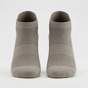 Ankle <b>Socks</b> Breathable Knitted Polyester Spandex <b>Running</b> Athletic Sports Summer Solid Color Thin Seamless Adult - Product Image 1