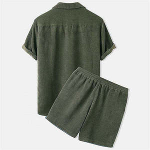 Cotton T-shirt and Short Set for Men Custom Man Shorts and Tshirt Set Men's T-shirts of 2 Pieces - Product Image 4