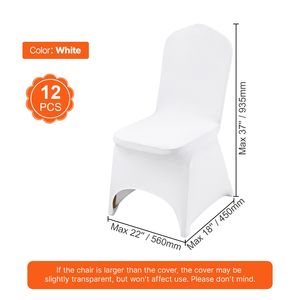 Coprisedie Universali in Spandex Pieghevoli, Metallizzati, Rimovibili, Lavabili, Protettivi, Elasticizzati per Matrimoni e Feste - Product Image 4