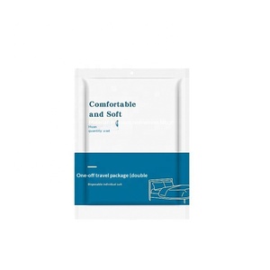 일회용 맞춤형 4피스 침대 시트 세트 여행 호텔 침구 더블 사이즈 두꺼운 방오 방진 매트리스 - Product Image 6