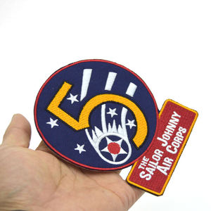 Factory Wholesale Custom Embroidered <b>Iron</b> <b>On</b> Patch High Precision Heat Press 3D Logo Applique Badge for Clothing Jackets Shirts - Product Image 3