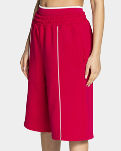 Shorts Bermuda Femme Personnalisés OEM avec Passepoil Contrastant, Taille Élastique et Poches, Respirants, Grande Taille, Qualité Supérieure – Le Meilleur Short pour Femme - Product Image 1