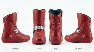 Bottes de moto confortables et personnalisées, protectrices, antidérapantes, imperméables, durables, pour la course, équipement de sécurité pour moto, chaussures pour hommes - Product Image 6