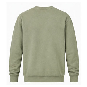 Sweat-shirt à col rond pour homme, personnalisé OEM, manches longues, pull-over uni en coton molletonné, vente en gros, impression de logo personnalisé - Product Image 5