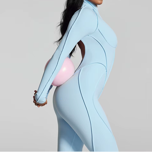 Tenue de yoga et de fitness une pièce haut de gamme pour femme avec dos ajouré, respirante et extensible, vêtements de sport pour femmes - Product Image 3