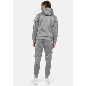 Survêtement 2 pièces pour homme de haute qualité, en tissu polaire 100% polyester, respirant, léger, sportif, manches longues - Product Image 5