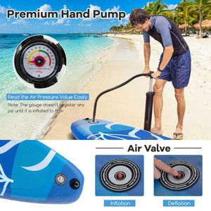 Aufblasbares Stand-up-Paddleboard mit Premium-SUP-Zubehör für Surfen und Wassersport - Product Image 6