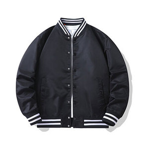 Wholesale Price Men's Autumn Coated Street Style High Quality Custom Bomber <b>Jacket</b> - Product Image 1