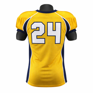 เสื้อฟุตบอลอเมริกันแบบกำหนดเอง ผ้าตาข่ายโพลีเอสเตอร์ระบายอากาศดีเยี่ยม เย็บอย่างประณีต ชุดยูนิฟอร์มทีมสำหรับเยาวชนและผู้ใหญ่ - Product Image 3