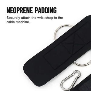 Sangles de poignet pour la musculation et le powerlifting, sangles d'entraînement de force avec design respirant et antidérapant pour un usage unisexe - Product Image 4