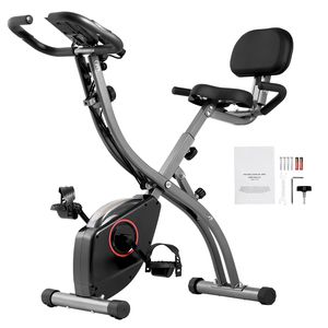 Bicicleta Estática Vertical para Ciclismo en Interiores con Resistencia Magnética Ajustable, Bicicleta Plegable para Ejercicio - Product Image 1