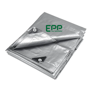 HDPE Waterproof Polyethylene Light Weight Roof Cover Poly <b>Tarp</b> high density silver PE Tarpaulin Sheet for outdoor protection - Product Image 1