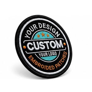 Parche Bordado Personalizado con Diseño Circular, Aplique de Tela Cosido, Insignia Decorativa, Parche de Alta Calidad y Diseño Duradero de Fábrica - Product Image 5