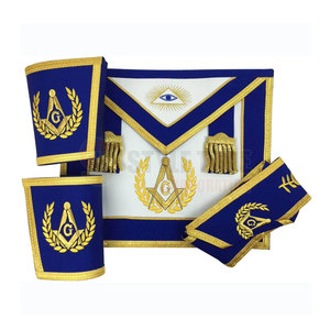 Tissu brodé élégant avec ceinture décorative et finition raffinée pour les cérémonies spéciales, régalia maçonnique - Product Image 5