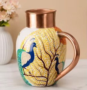 Copper Lemon Water Cup with Polished Copper Handle Stainless Steel New Design Mug Hot Beverages Coffee <b>Beer</b> Milk Gifts Wholesale - Product Image 6