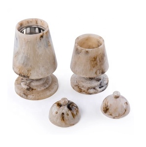 Traditional mabkhar burner with a <b>matching</b> bukhor storage <b>box</b> with cover best gits for Eid and Home decor - Product Image 2