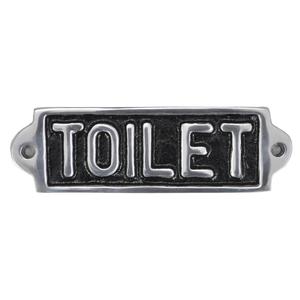 Rectangular Cast Iron Toilet Sign Door And Wall Mount Gneral Signs for Building Use Handmade Cheap Price Custom Plaque Decor - Product Image 4