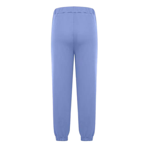 Pantalones deportivos casuales de color sólido para mujer, cintura elástica, longitud completa, material de poliéster transpirable, chándal informal para hombre - Product Image 4