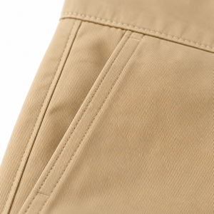 Pantalon Chino Extensible Écologique pour Homme, Coupe Droite, Devant Plat, Taille Moyenne, Respirant, Décontracté, en Coton, Fermeture Éclair, OEM ODM - Product Image 6
