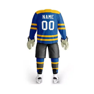 Conjunto de Uniforme de Portero de Hockey sobre Hielo para Hombre al por Mayor - 100% Poliéster de Secado Rápido, Transpirable, con Logotipo Personalizado, Ropa para Equipos Internacionales - Product Image 3