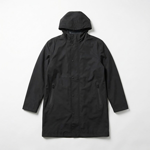 Abrigo largo con capucha negro |   Chaqueta Impermeable para Lluvia |   Gabardina Oversize Estilo Urbano |   Fabricante OEM Personalizado - Product Image 1