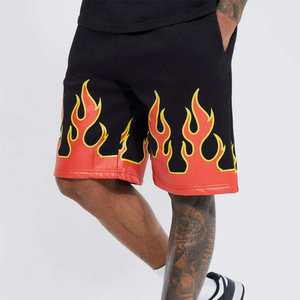 Shorts de survêtement en coton confortables pour homme, coupe droite, taille élastique avec cordon de serrage, poches latérales, légers et unis - Product Image 6