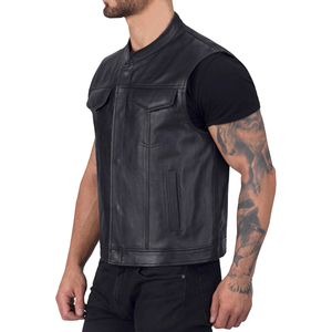 Chaleco de Cuero para Hombre, Diseño Moderno, Precio Económico al por Mayor, Cómodo y Transpirable, Hecho en Pakistán - Product Image 3