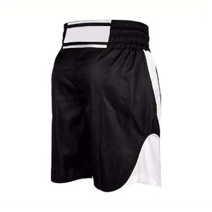 Pantalones Cortos de Boxeo para Hombre, Color Negro y Blanco, Corte Holgado, Transpirables, Ligeros, de Secado Rápido, para Artes Marciales, Deporte para Adultos - Product Image 4
