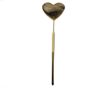 Espejo Cosmético de Inspección de Pestañas para Salón de Belleza Premium, de Acero Inoxidable, de Una Sola Cara, Montado en la Pared, Chapado en Oro, Herramienta Profesional - Product Image 2