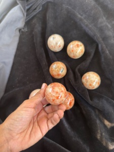 Natural Sunstone <b>Crystal</b> Ball <b>Sphere</b> Polished Gemstone Healing Stone Mineral Specimen Decorative <b>Crystal</b> Wholesale - Product Image 3