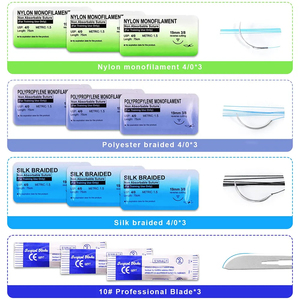 Stainless Steel Suture Kit for Medical Science Training Includes Practice <b>Pad</b> and Blade <b>Cheap</b> Price OEM Custom Wholesale Rate - Product Image 4