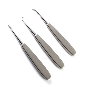 Elevador dental luxador de acero inoxidable, manual, mínimamente invasivo, curvo, para extracción de raíces, instrumento quirúrgico - Product Image 3