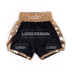 กางเกงมวยไทยผู้ชายแบรนด์ส่วนตัวรุ่นใหม่ล่าสุด บริการ OEM ผลิตตามสั่ง วัสดุขายดีที่สุด โลโก้ด้านหน้า แห้งเร็ว น้ำหนักเบา - Product Image 3