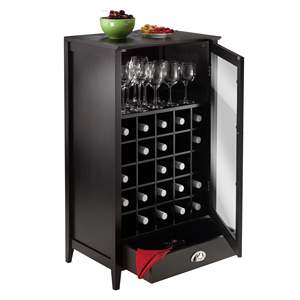 Juego elegante para servir bebidas Gabinete de vino modular de 25 botellas de Burdeos - Product Image 2